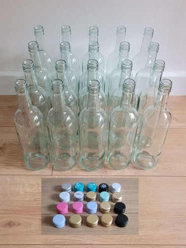 20x empty clear - empty, bottles