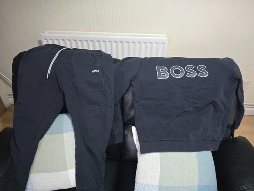 Hugo boss tracksuit blue - boss,