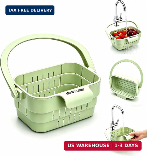 Foldable hanging sink drain - hanging,