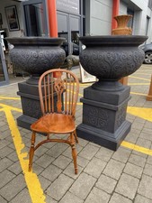 AMAZING LARGE URNS ON PLINTHS.  FANTASTIC INSIDE OR OUTSIDE.  2 PEOPLE CAN MOVE.