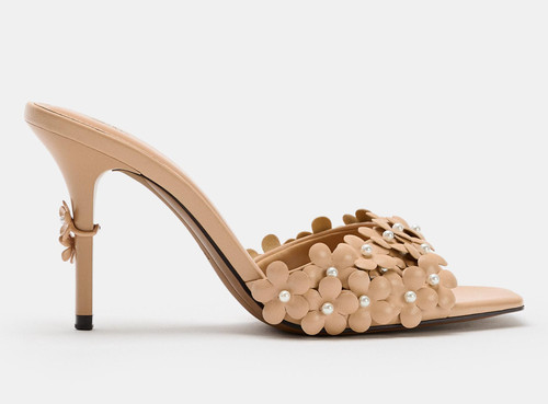New zara beige floral - new,