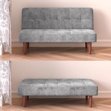 Fabric seater sofa bed - 2,