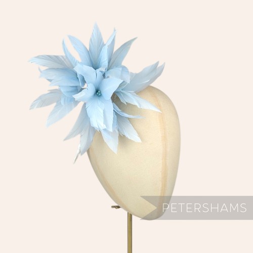 Large kay feather pom flower - large, 'kay'