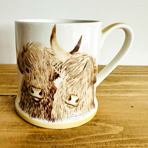 Tesco highland cows - highland, tankard