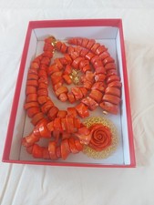 Genuine Coral Beads Necklace &