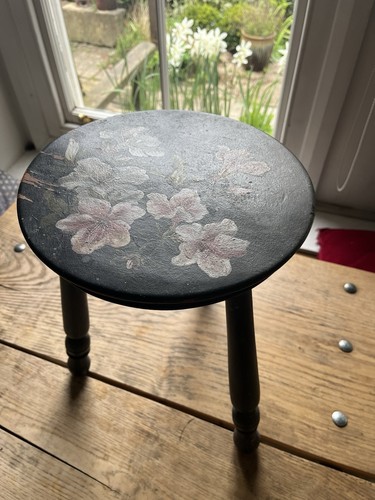 1895 antique milking - , stool