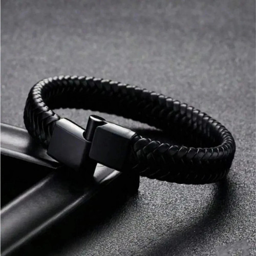 Mens braided surfer wristband - braided,