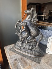 Large Spelter Marley Horse