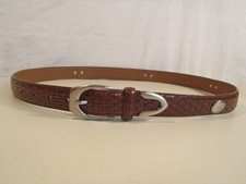 Ping Golf Leather Belt Brown
