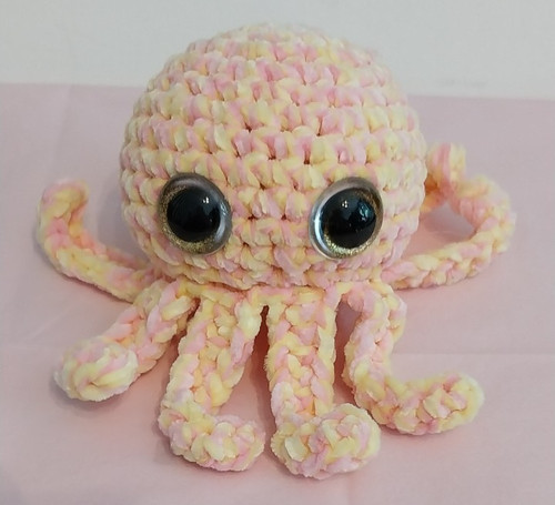Chunky octopus crochet plush - crochet,