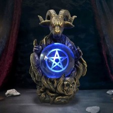 Nemesis Now ORBUCULUM OF THE BAPHOMET Illuminating Altar Figurine Ornament 16cm