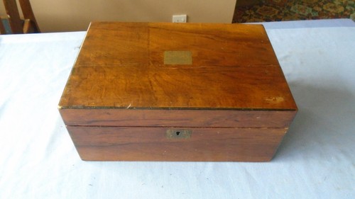 Antique writing box mahogany - antique,