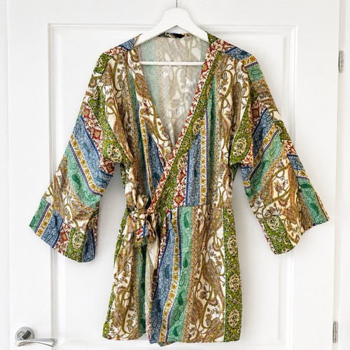 Zara paisley wrap playsuit - zara,