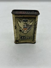 Vintage WW2 “ARMY” Tin Cigarette Case Eagle And Flag Shield