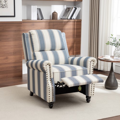 Linen recliner armchair push - linen,