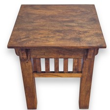 Vintage Indian Rosewood Coffee Table with Decorative Panel Detail