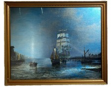 Vintage nautical foil art - foil,