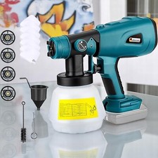 Cordless Paint Sprayer Compatible With Makita 18V Handheld HVLP Sprayers 1L Tank