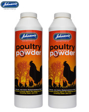 JOHNSONS VETERINARY POULTRY MITE & LICE POWDER CHICKENS DUCK 250G PACK OF 2