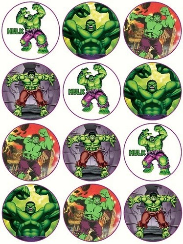 Hulk marvel cake - hulk, toppers