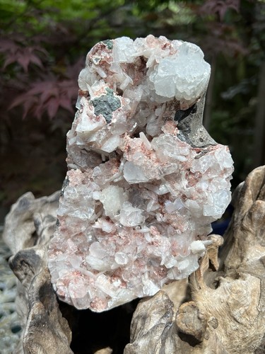 Pink stillbite and - pink, heulandite