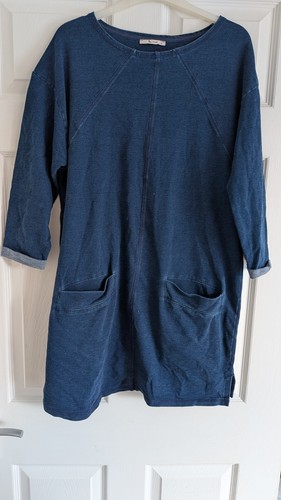 Woman blue sweatshirt dress - tu,