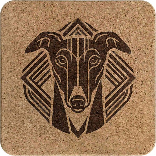 Art deco greyhound square - deco, greyhound'