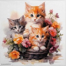 Cat Kitten Paper Napkins Party