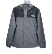 The North Face Antora Jacket, Mens Jacket Size Large, Grey, Black, New