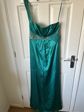 Monsoon Originals Size 10 Green Silk Slip Maxi Dress Vintage Y2K