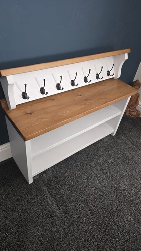 Handmade coat rack shelf - handmade,