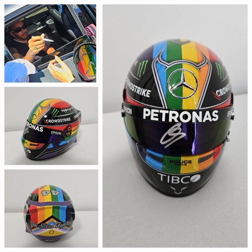 Lewis hamilton signed mini - lewis,