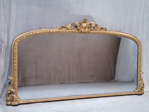 Large and wide antique gilt - and,