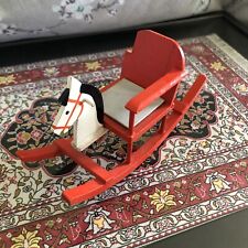 Vintage Dolls House Rocking Horse Germany Democratic Republic Wood Large Scale