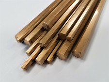 Brass Hexagon Solid Bar Model