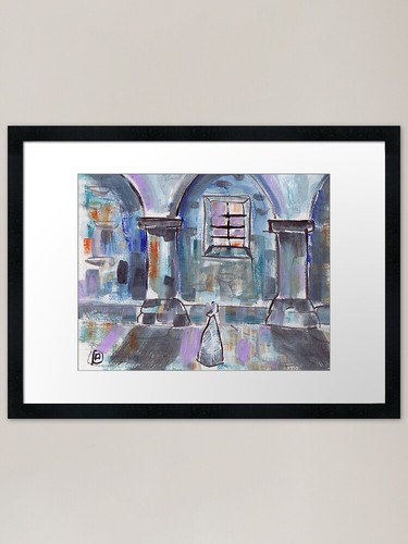 Convent with nun - with, art