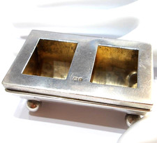 ANTIQUE  STERLING  SILVER  STAMP  BOX CASE  HALLMARK 1904  NOT  SCRAP SILVER A/F