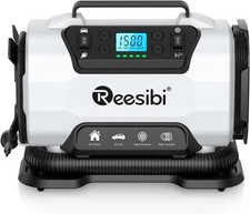 Reesibi Portable Air Compressor 220V 12V AC DC Dual Power Supply 150PSI 35L