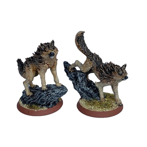 Large wolves d wargaming - d&d,