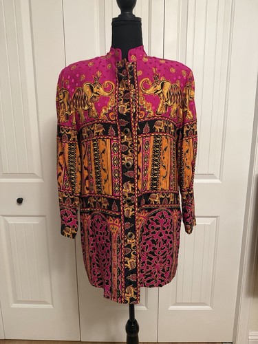 Bob mackie 100 silk elephant - ,