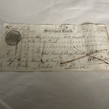 Rare 1794 sleaford bank bill - rare,