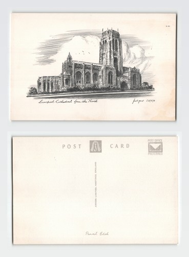 Postcard liverpool cathedral - postcard,