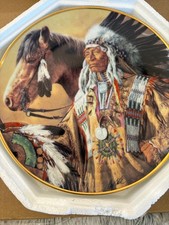 Franklin Mint Paul Calle Limited Ed Plates American Indian Heritage Lot Of 5
