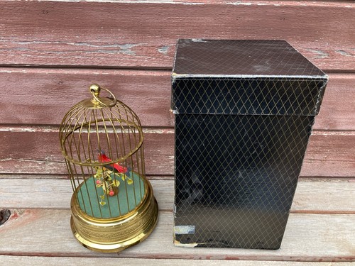 Vintage singing bird cage - singing,