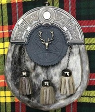 Scottish kilt sporrans stag - scottish,
