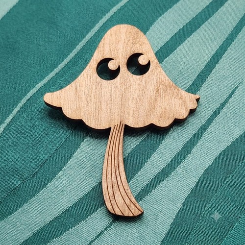 Vintage wooden mushroom - wooden,