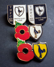 TOTTENHAM HOTSPUR FOOTBALL CLUB ASSORTED PIN BADGES