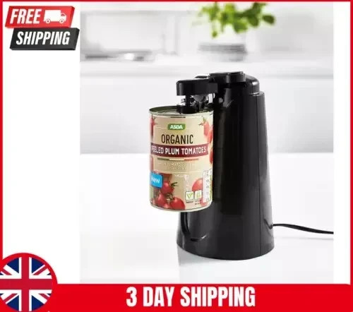 Black electric can opener and - electric,