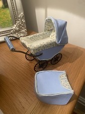 Dolls House Pram 1/12th Handmade Beautiful Miniature