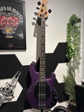 Sterling Musicman Stingray Ray34 Electric Bass Guitar Purple sparkle